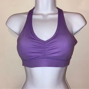 purple sports bra